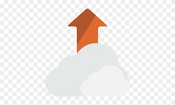 Cloud Upload Illustration Icon - Cloud Upload Illustration Icon