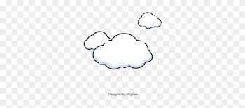 Cloud Vector, Cloud, Vector, Bubble Png And Vector - Vector Graphics