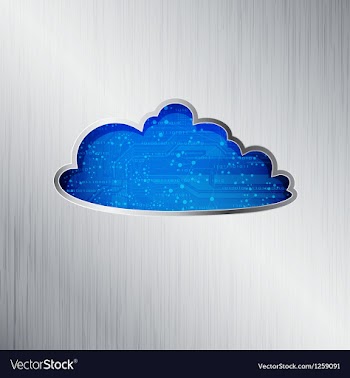 Cloud vector image