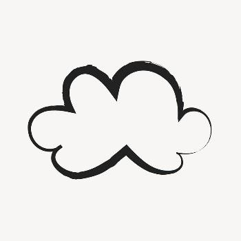 Cloud, weather sticker, cute doodle | Free PSD Illustration - rawpixel