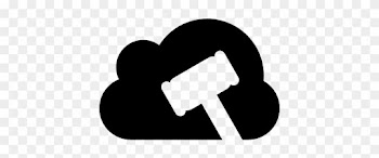 Cloud With Justice Hammer Vector - Hammer