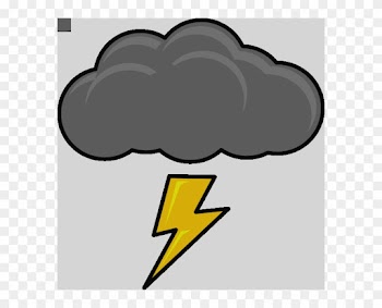 Cloud With Lightning Bolt Clip Art At Clker Cloud Lightning - Cartoon Thunder Cloud