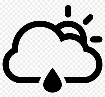 Cloud With Sun And A Raindrop Comments - Icono Clima Png