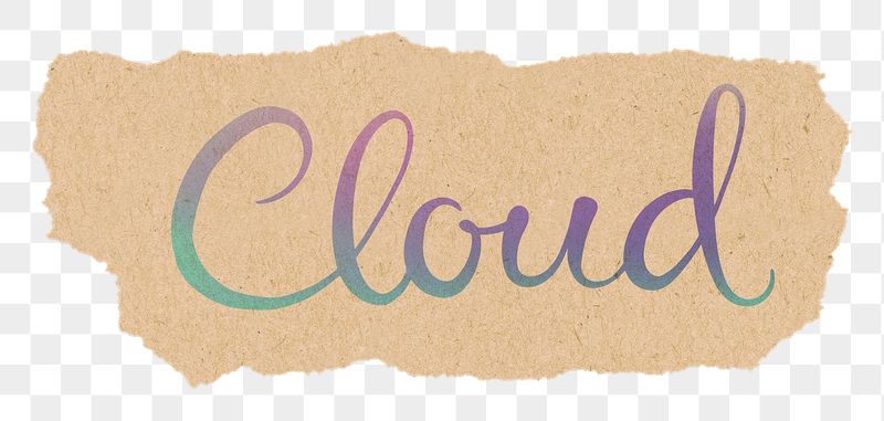 Cloud word png, DIY pastel | Free PNG - rawpixel