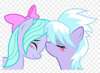 Cloudchaser And Flitter Sweet Kiss By Kennyklentflitter - Mlp Flitter And Cloud Chaser