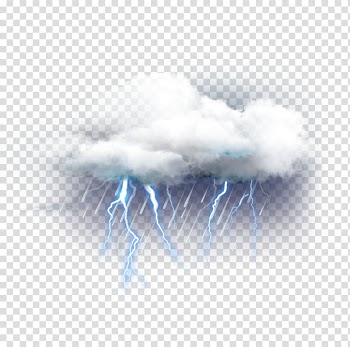Clouds and lightning illustration, Thunderstorm Hanergy Solar energy Icon, Weather elements,Thunder transparent background PNG clipart