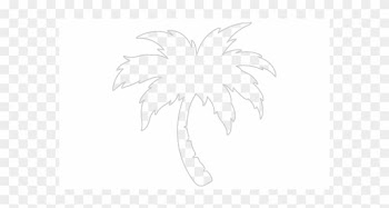 Clouds And Palm Trees - Logo Palm Tree Png