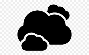 Clouds Black Storm Weather Symbol Free Icon - Nubes Simbolo