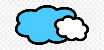 Clouds Blue And White Clip Art - Clipart Bulut