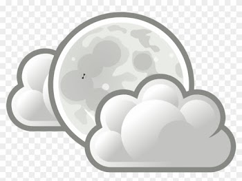 Clouds Clip Art 18, - Weather Few Clouds