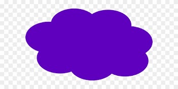 Clouds Clipart Purple - Blue Cloud Clipart