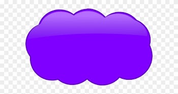 Clouds Clipart Purple - Clipart Purple Cloud