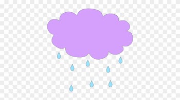 Clouds Clipart Purple - Purple Rain Clip Art