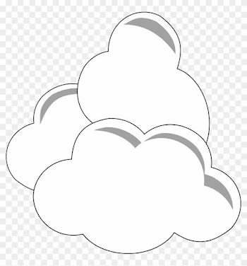 Clouds Clipart Simple - Comulus Clouds Clipart Black And White