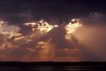 clouds during orange sunset