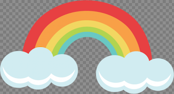Clouds Rainbow Transparent Image