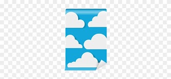 Clouds Vector Illustrations In Paper Style Wall Mural - Arch