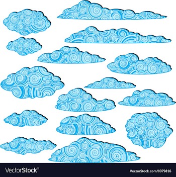 Clouds vector image