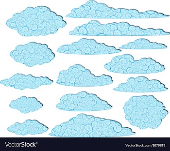 Clouds vector image