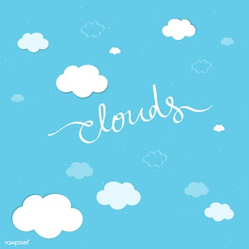 Cloudy blue background | Free stock vector - 566169