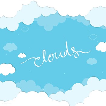 Cloudy blue background | Free stock vector - 566177
