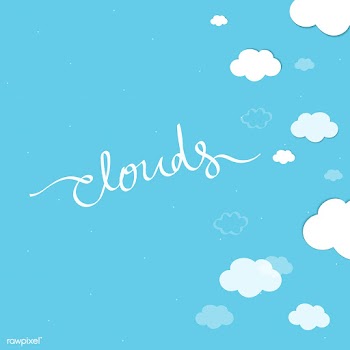Cloudy blue background | Free stock vector - 566178