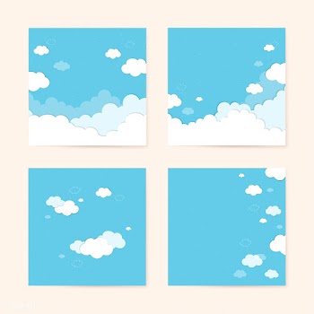 Cloudy blue background | Free stock vector - 566183
