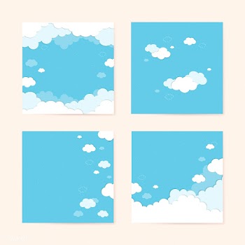 Cloudy blue background | Free stock vector - 566184
