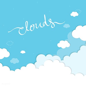 Cloudy blue background | Free stock vector - 566186