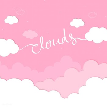 Cloudy pink sky background | Free stock vector - 566140