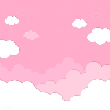 Cloudy pink sky background | Free stock vector - 566145