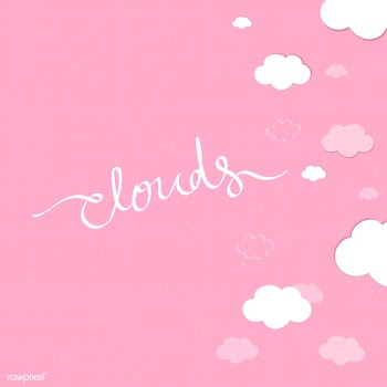 Cloudy pink sky background | Free stock vector - 566147