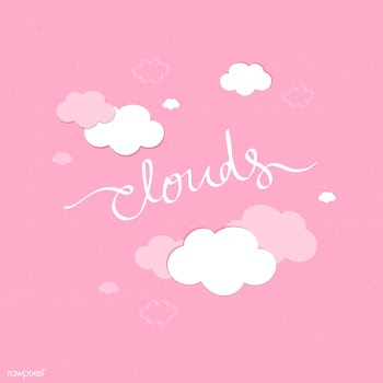 Cloudy pink sky background | Free stock vector - 566164