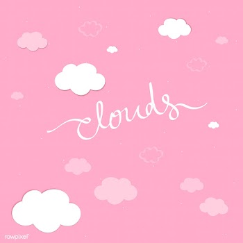 Cloudy pink sky background | Free stock vector - 566179