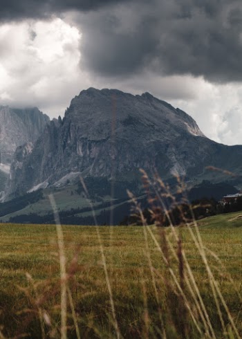 Cloudy sky above Sasso Lungo