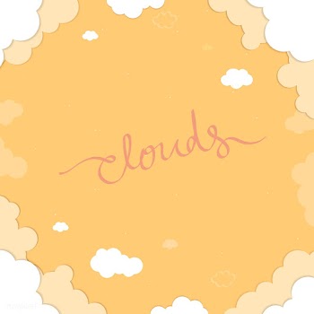 Cloudy yellow sky pattern | Free stock vector - 566133