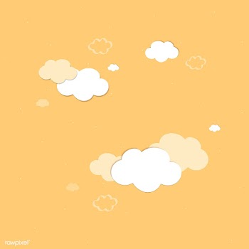 Cloudy yellow sky pattern | Free stock vector - 566144