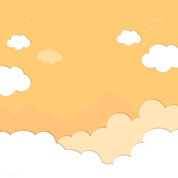 Cloudy yellow sky pattern | Free stock vector - 566150