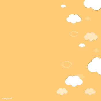 Cloudy yellow sky pattern | Free stock vector - 566152