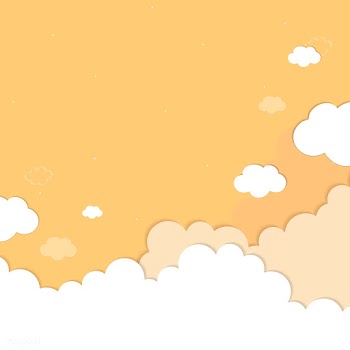 Cloudy yellow sky pattern | Free stock vector - 566155