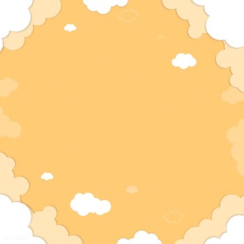 Cloudy yellow sky pattern | Free stock vector - 566171