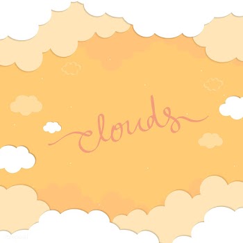 Cloudy yellow sky pattern | Free stock vector - 566174