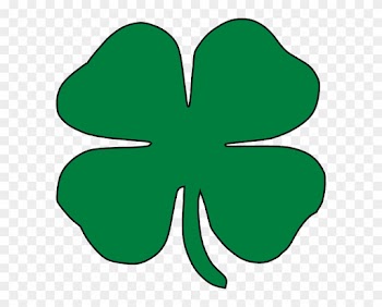 Clover Clipart Large - Green Four Leaf Clover