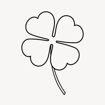 Clover doodle collage element, cute | Free Vector Illustration - rawpixel