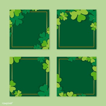 Clover framed card | Free stock vector - 564623