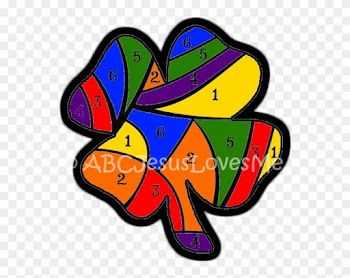 Clover Leaf Color By Number3 Color - Clover Leaf Color By Number3 Color
