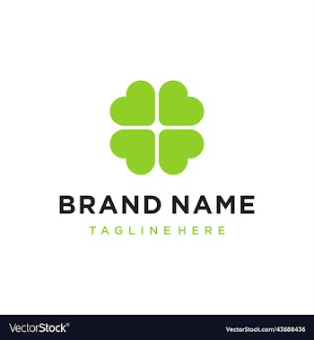 clover leaf green logo template