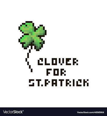 clover with an inscription to st patricks day