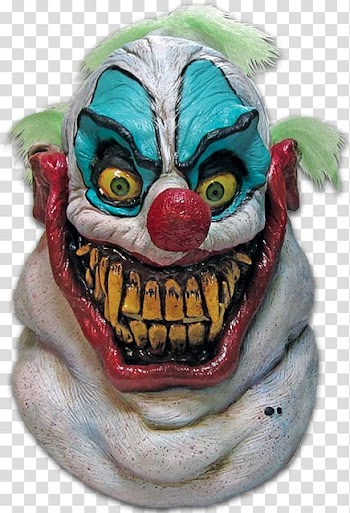 Clown Latex mask Halloween costume, others transparent background PNG clipart