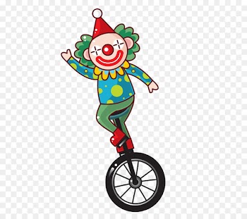 Clown Unicycle Clip art - clown 